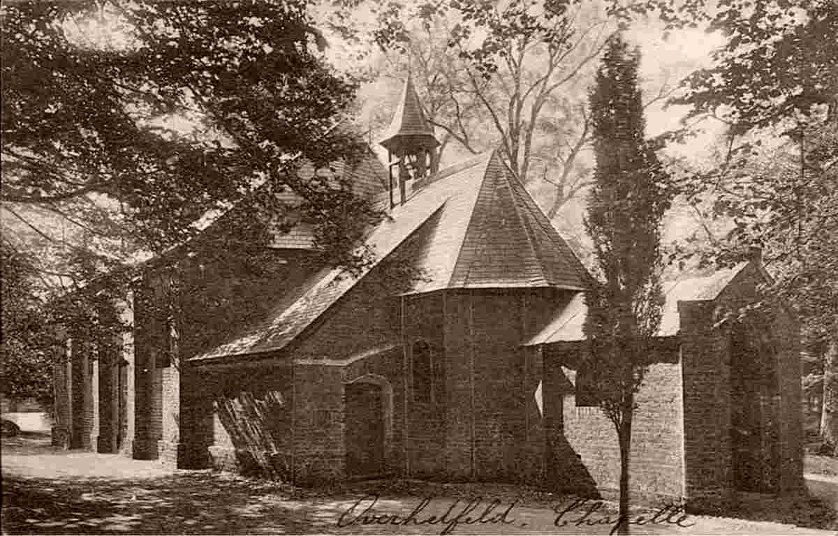 Niederkrüchten. Overhetfeld - Kirche, um 1910