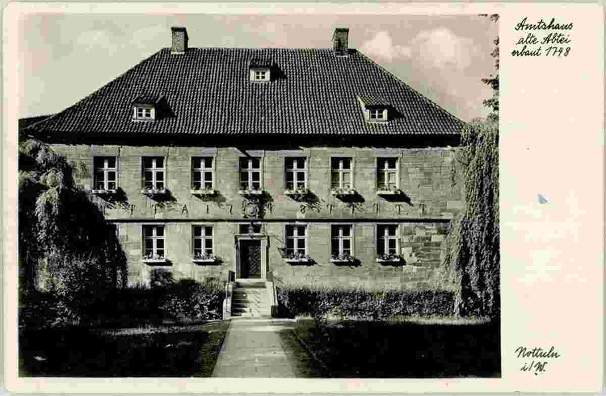 Nottuln. Amtshaus alte Abtei erbaut 1748