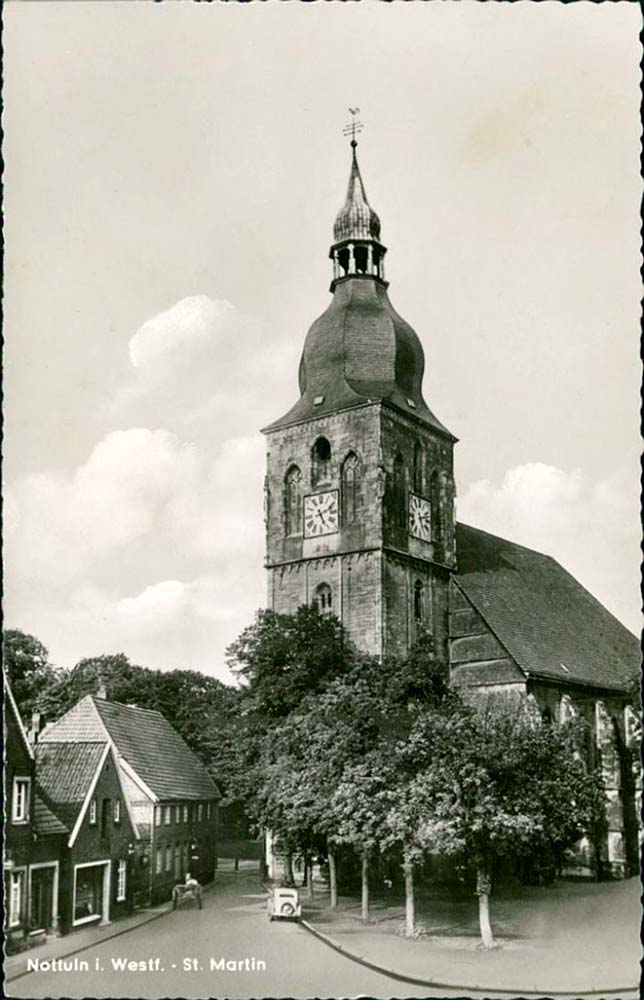 Nottuln. Einzigartige spätgotische Kirche St Martin, 1958