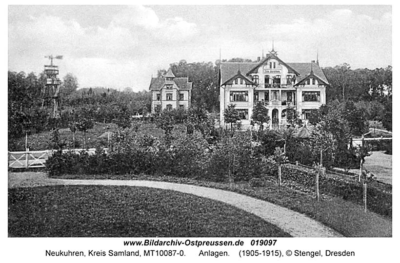 Neukuhren (Pionerski). Panorama der Stadt, 1905-1915
