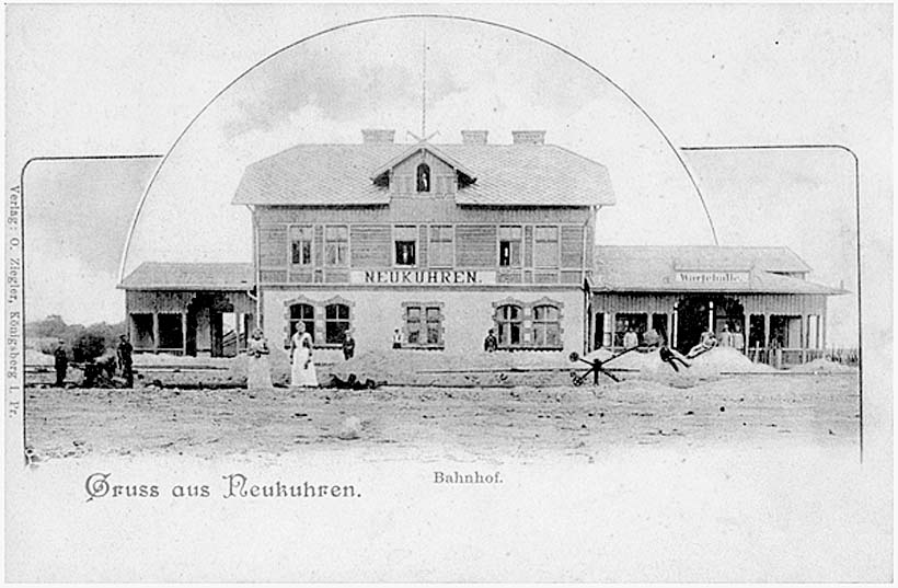 Neukuhren (Pionerski). Bahnhof, 1895-1905