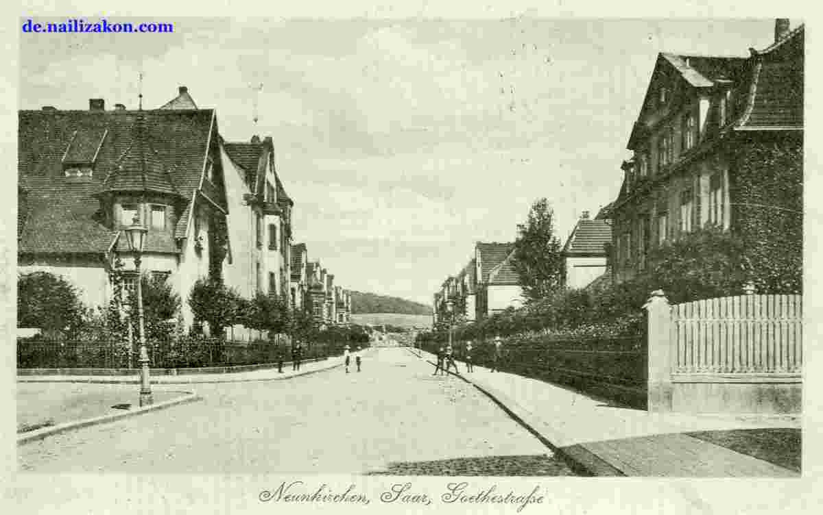 Neunkirchen. Goethestraße, 1918
