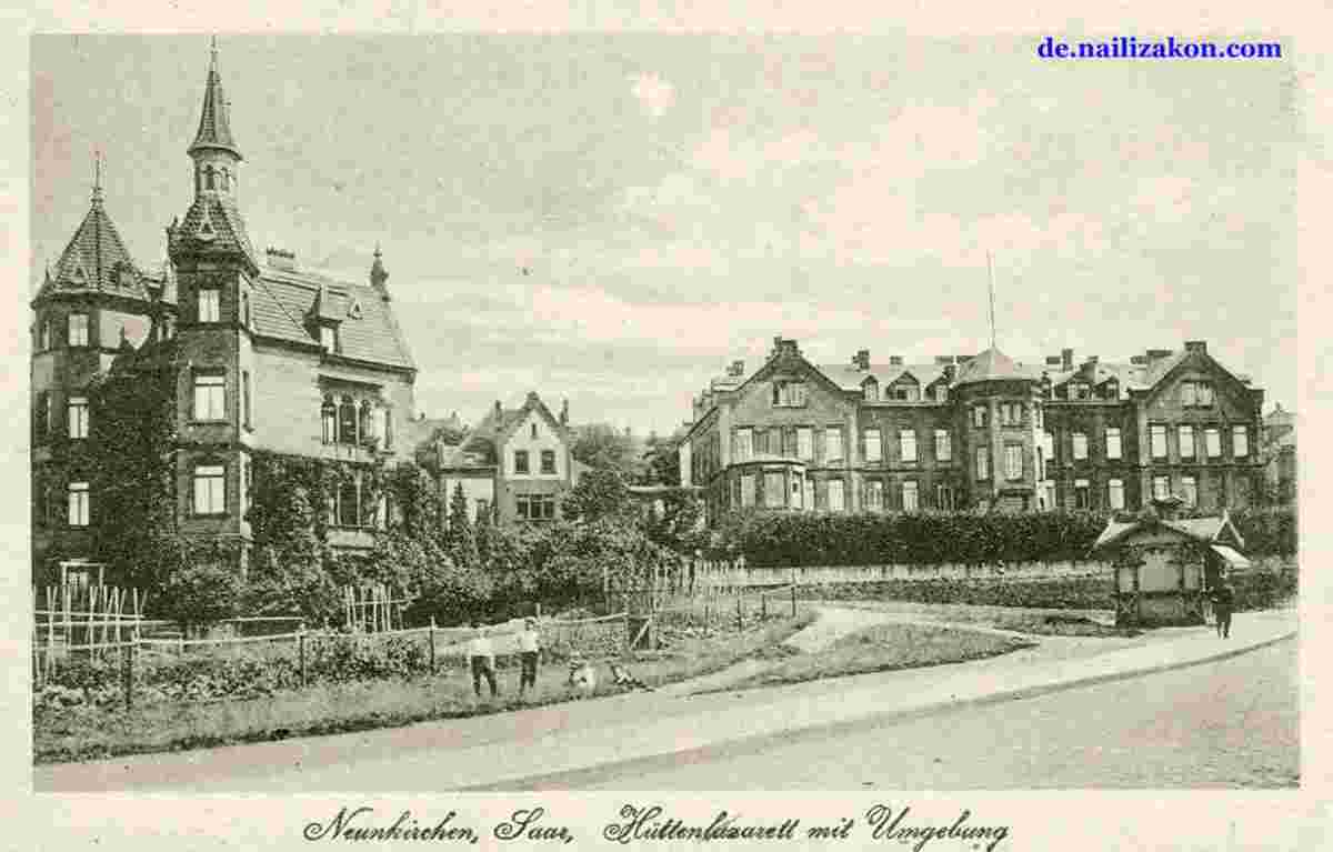 Neunkirchen. Hütten Lazarett, 1919