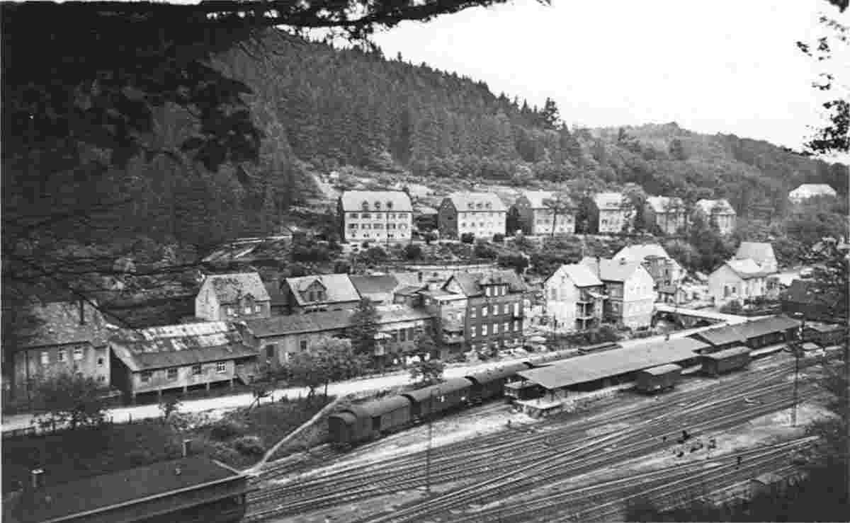 Nohfelden. Türkismühle - Panorama von Station, um 1953