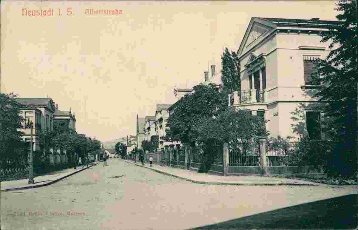 Neustadt in Sachsen. Albertstraße, 1913