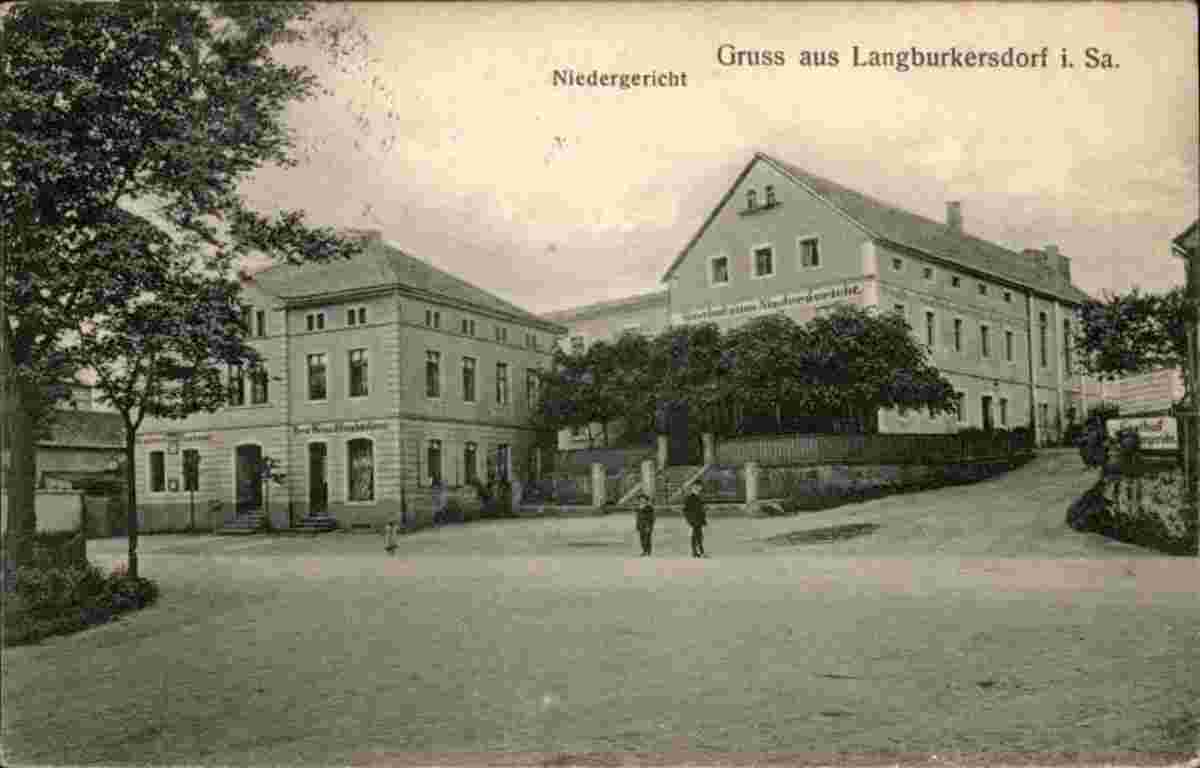 Neustadt in Sachsen. Langburkersdorf - Niedergericht, 1913