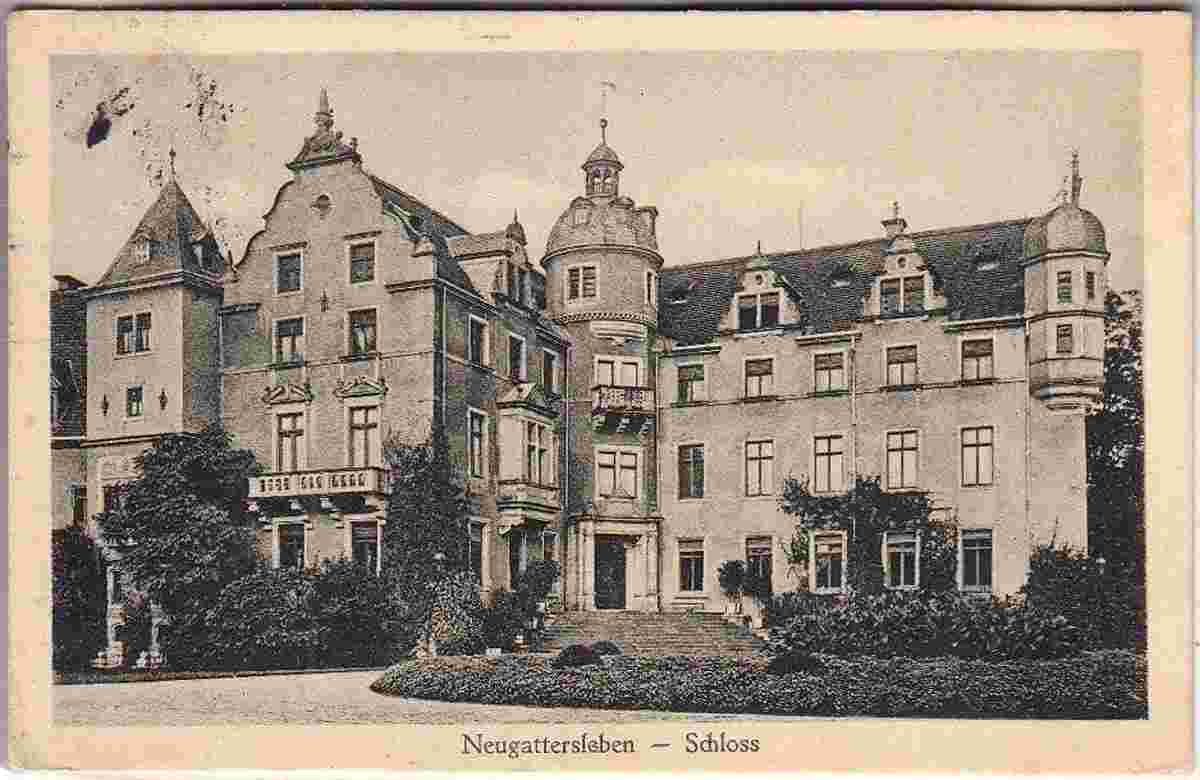 Nienburg. Neugattersleben - Schloß, 1929