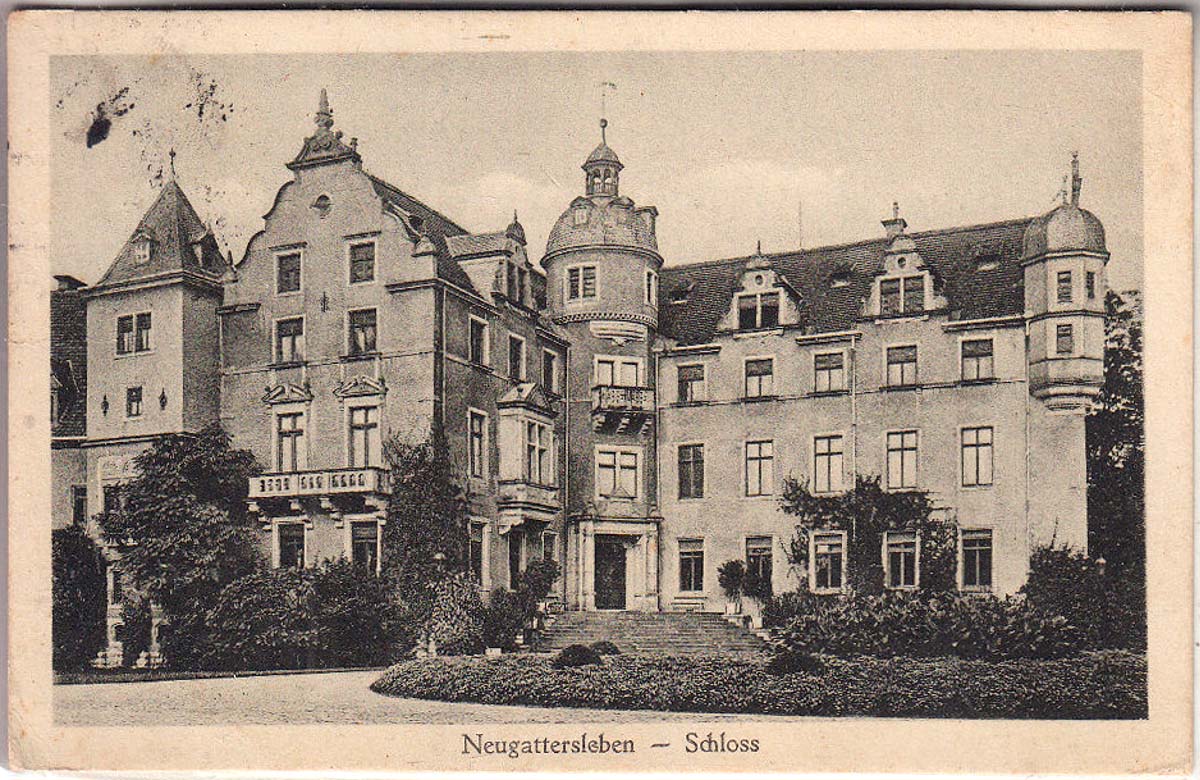 Nienburg (Saale). Neugattersleben - Schloß, 1929