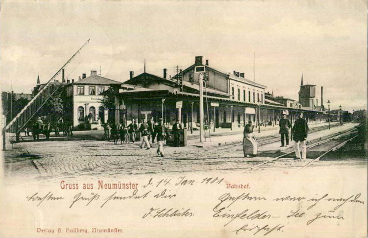 Neumünster. Bahnhof, 1901