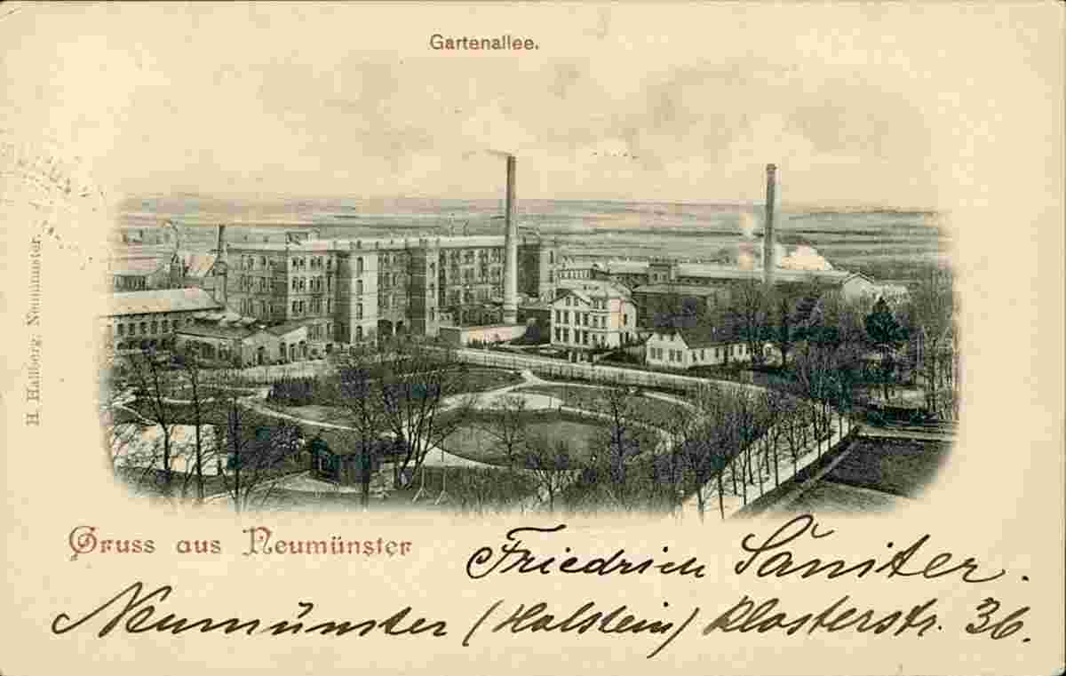 Neumünster. Gartenallee, 1899