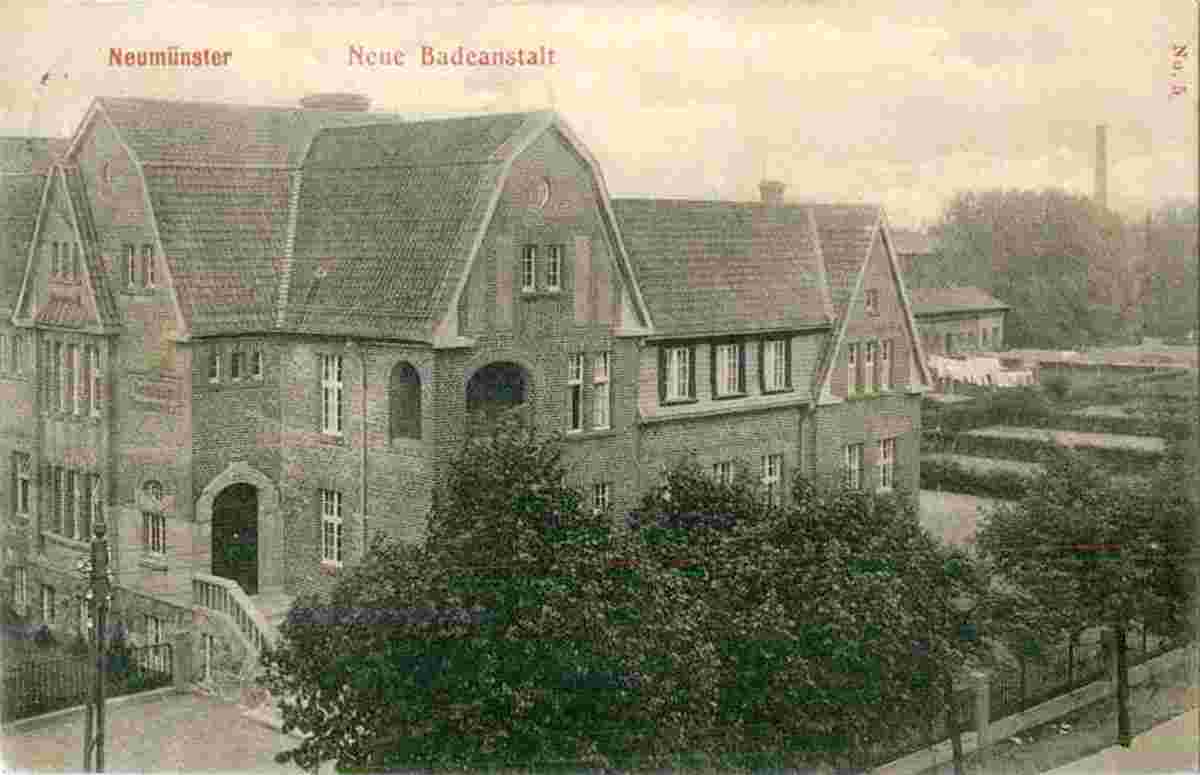 Neumünster. Neue Badeanstalt, 1910