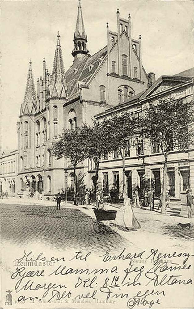 Neumünster. Neues Rathaus, 1903