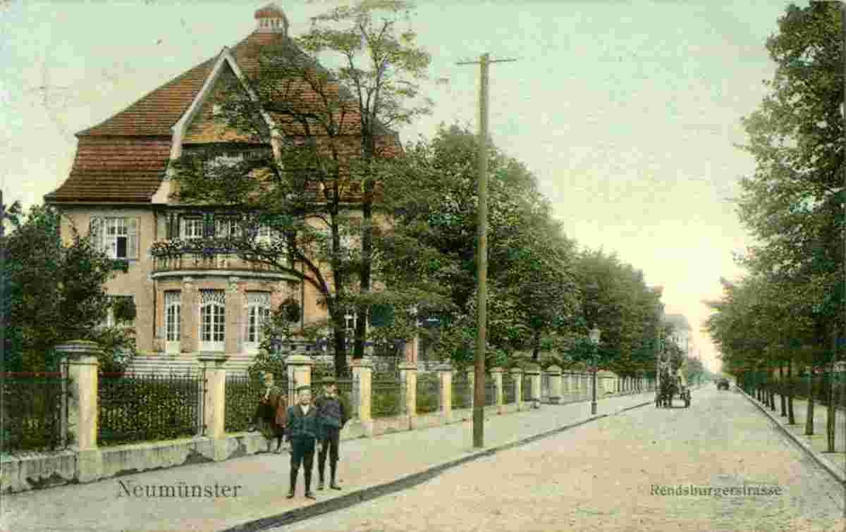 Neumünster. Rendsburger Straße, 1909