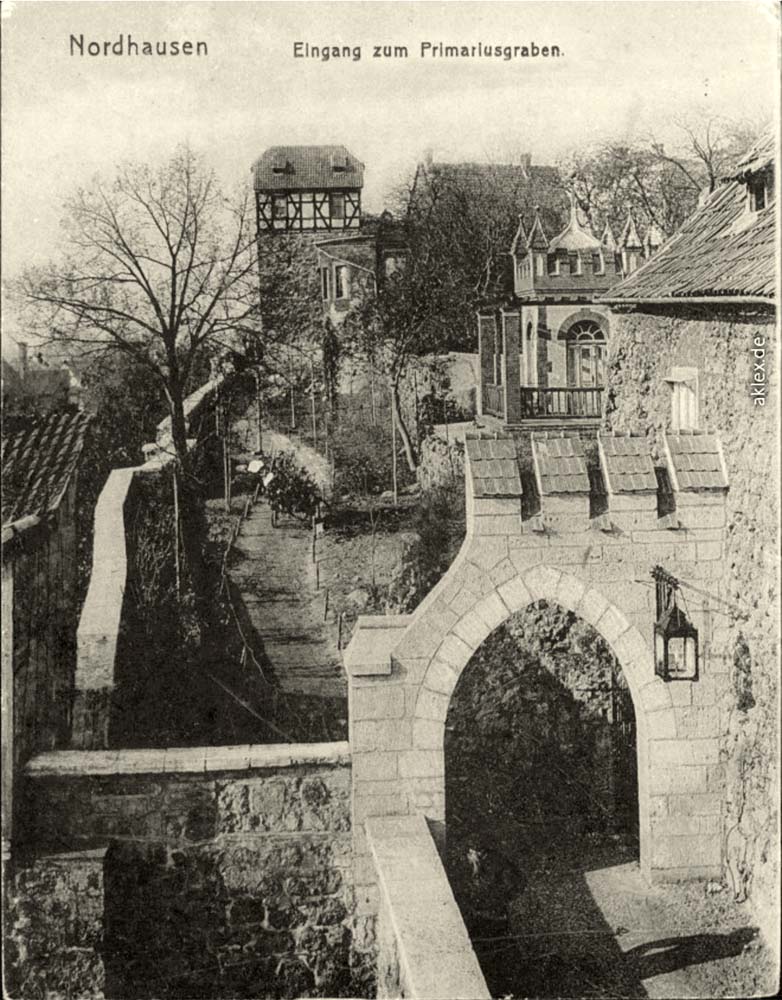 Nordhausen. Primarius Graben, eingang, 1918