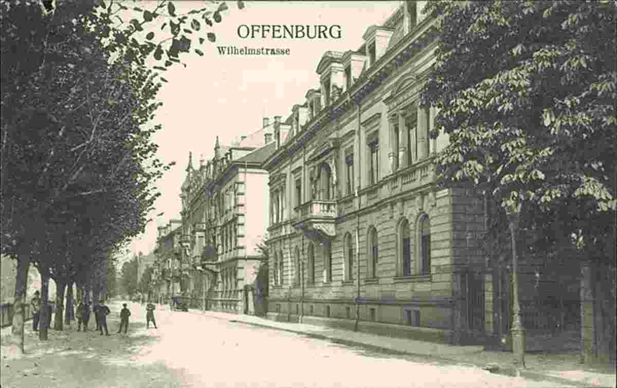 Offenburg. Bohlsbach - Wilhelmstraße, um 1920