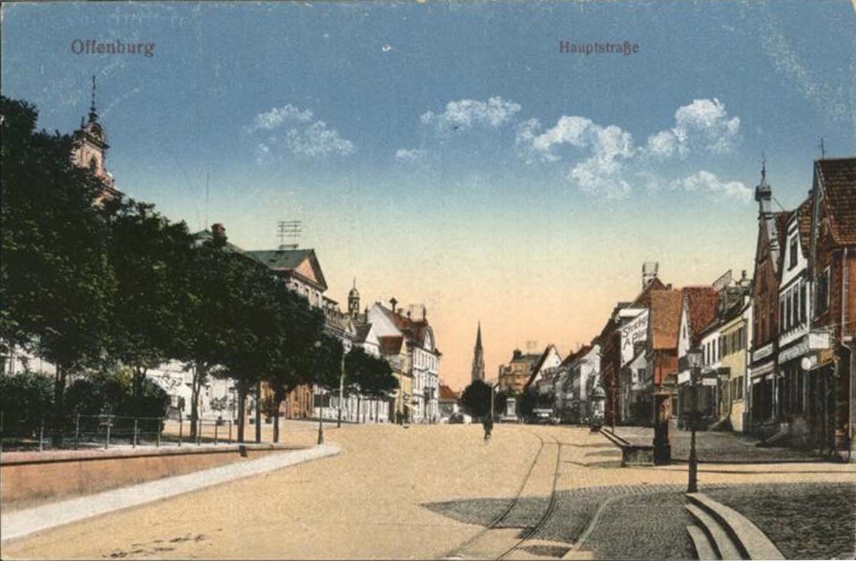 Offenburg. Hauptstraße, 1917
