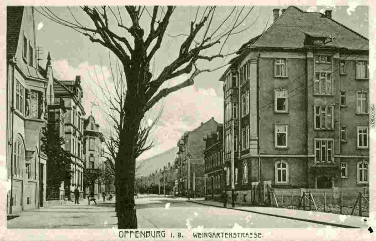 Offenburg. Weingartenstraße, 1917