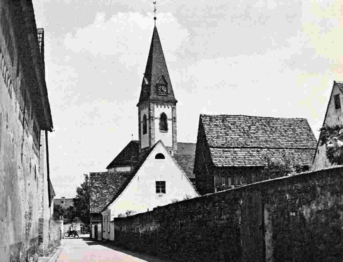 Oftersheim. Dietzengässel um 1960