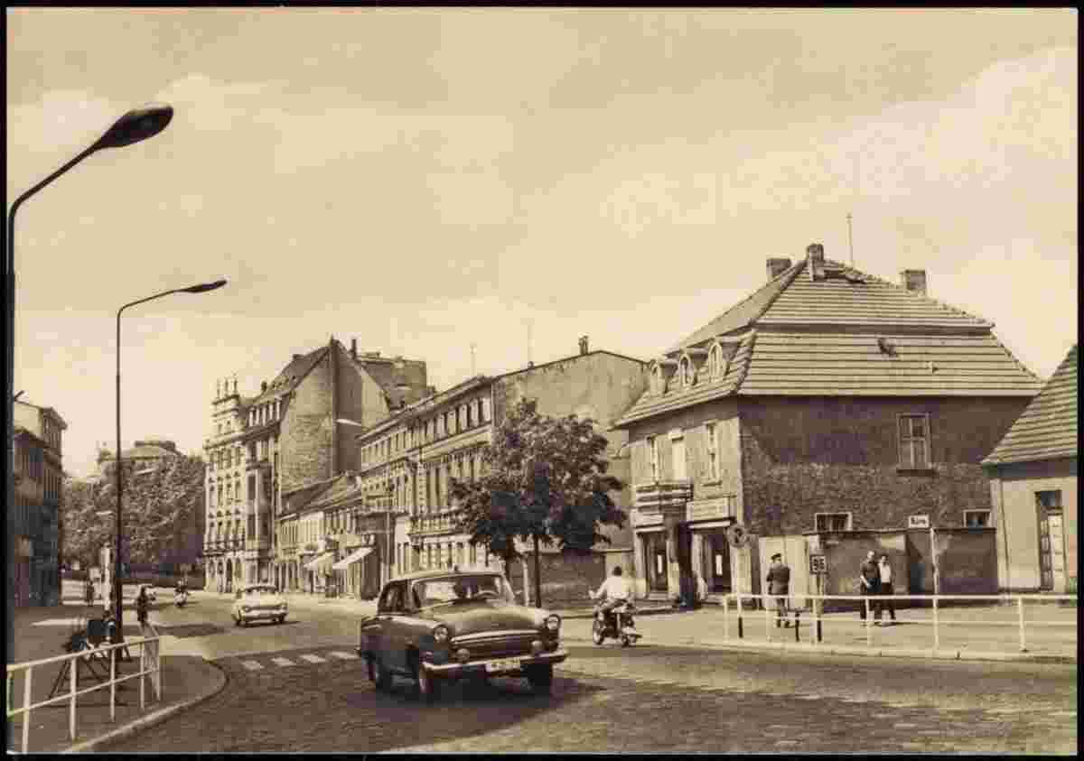 Oranienburg. Straße des Friedens, 1968