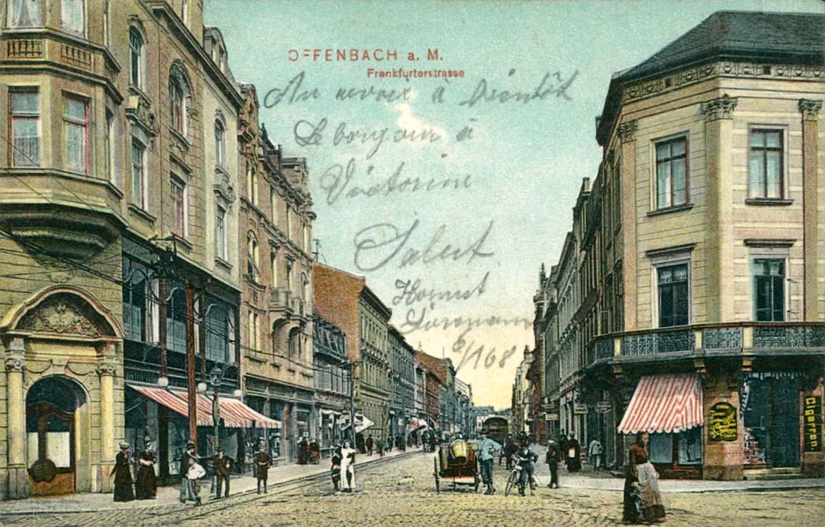 Offenbach am Main. Frankfurter Straße, 1910