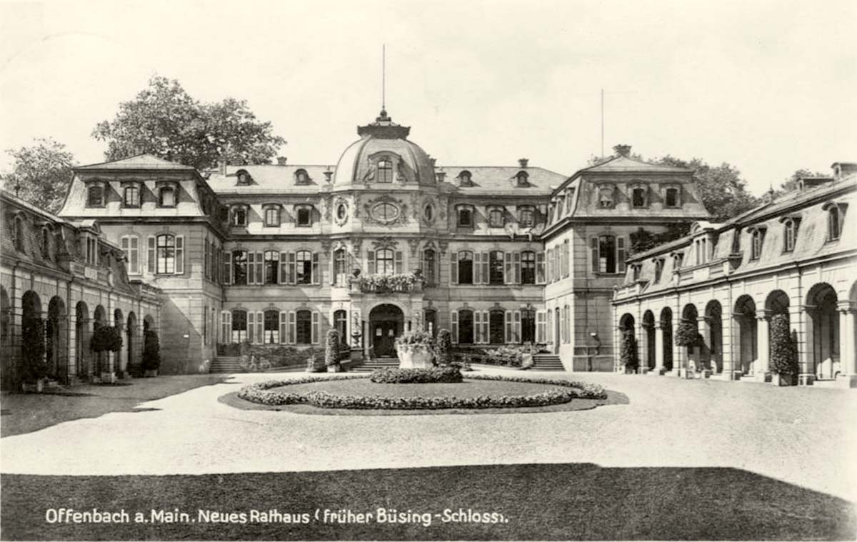 Offenbach am Main. Neues Rathaus (früher Büsing Schloss), 1931