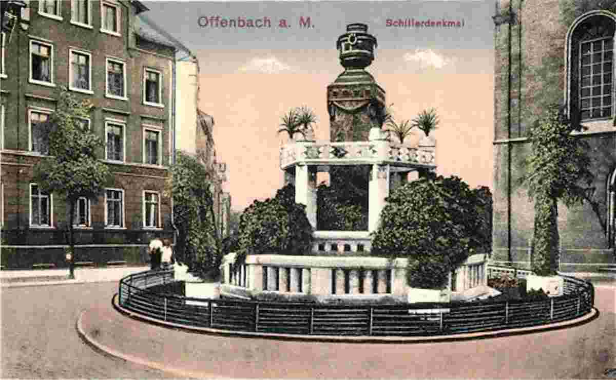 Offenbach am Main. Schillerdenkmal, 1925