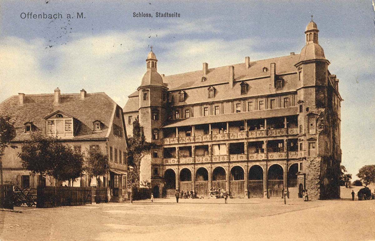 Offenbach am Main. Schloss, Stadtseite, 1920