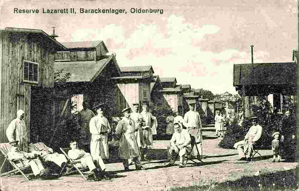Oldenburg. Reserve Lazarett II, Barackenlager, 1916