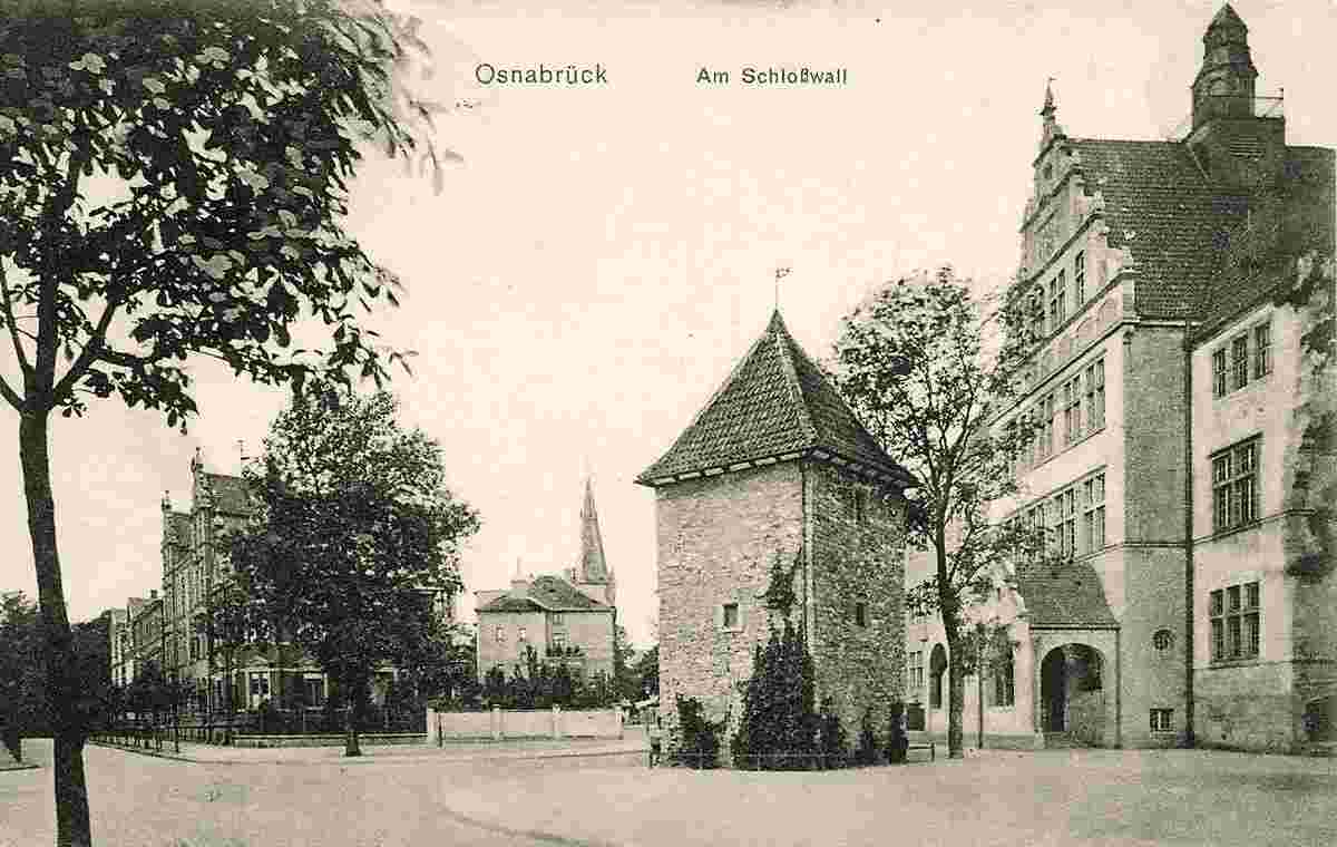 Osnabrück. Am Schloßwall, um 1908