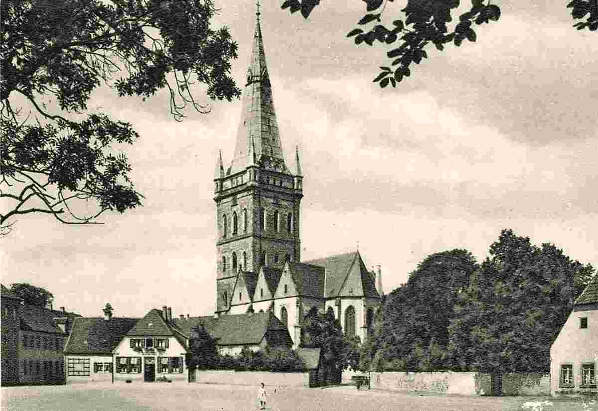 Osnabrück. Stadt Marktplatz mit Kirche