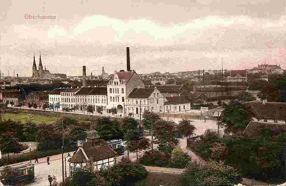 Oberhausen. Panorama der Stadt