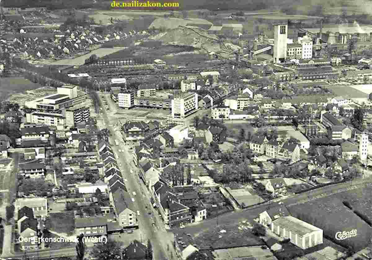 Oer-Erkenschwick. Panorama der Stadt, 1977