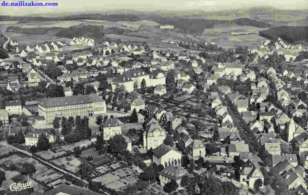 Olpe. Panorama der Stadt