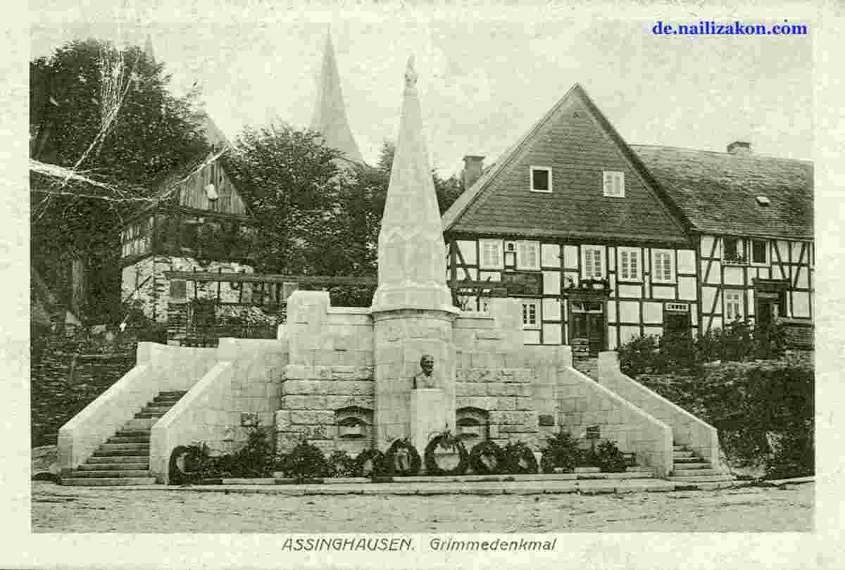Olsberg. Grimme Denkmal, 1921