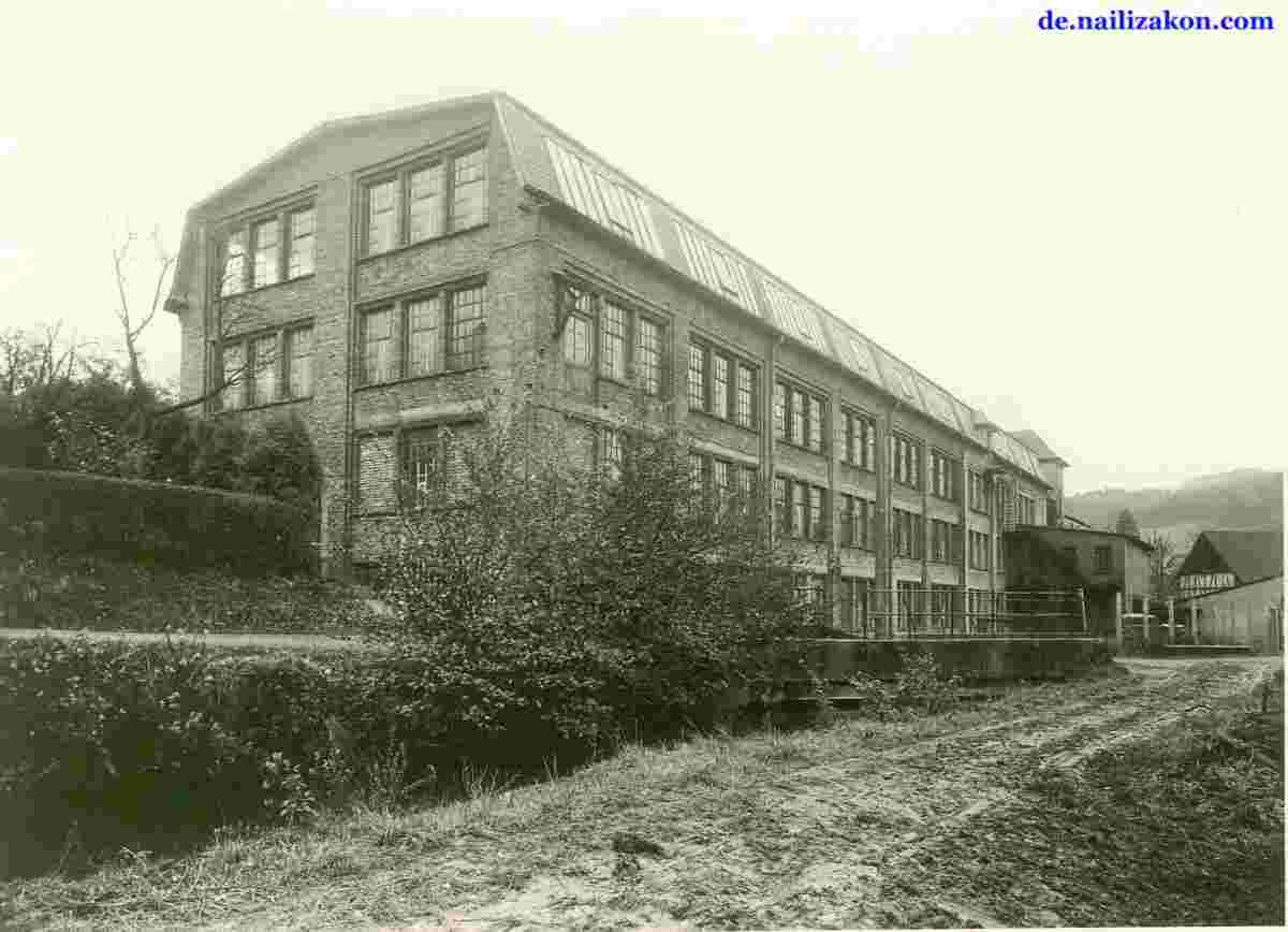 Overath. Schnürriemenfabrik, 1910
