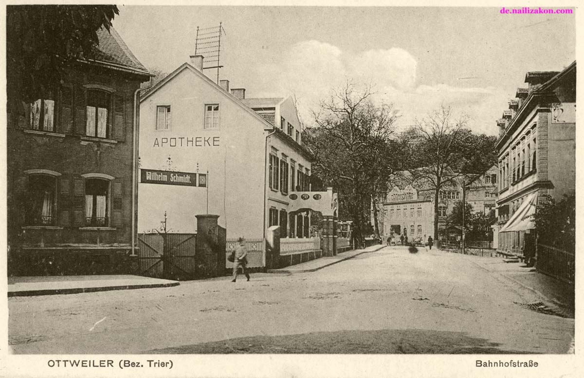 Ottweiler. Apotheke an Bahnhofstraße, 1919
