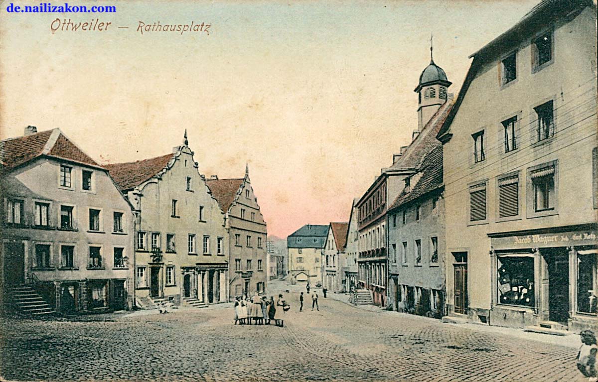 Ottweiler. Rathausplatz, 1910