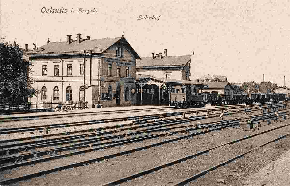 Oelsnitz (Erzgebirge). Bahnhof