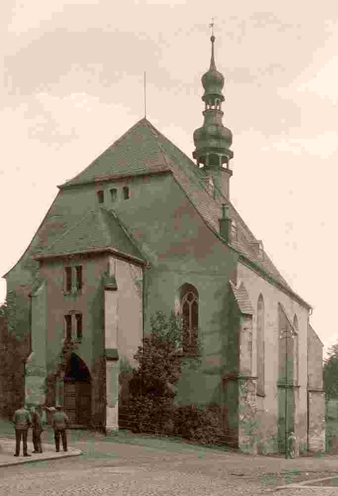 Oelsnitz (Vogtland). St Katharinenkirche, heute Gemeinde- und Veranstaltungszentrum, 1931