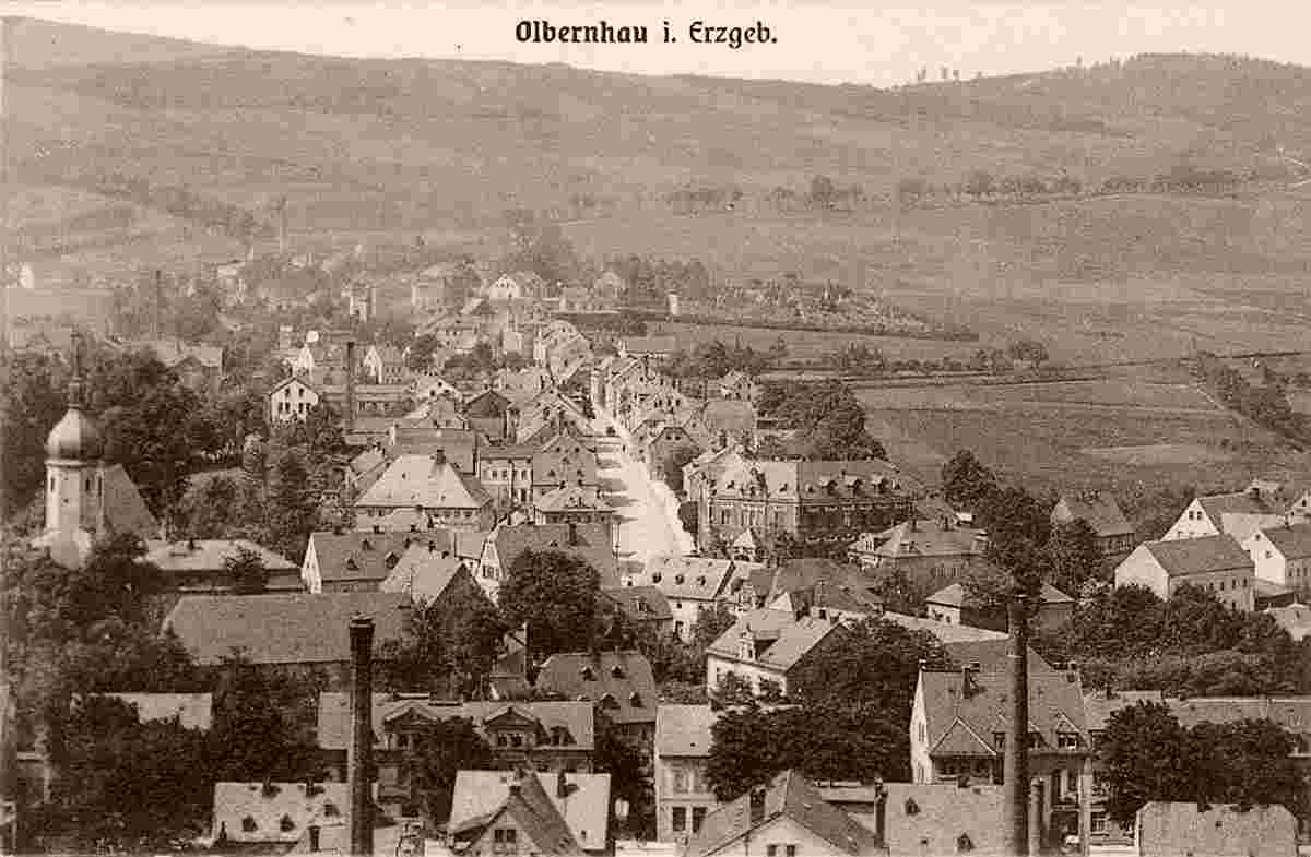 Olbernhau. Gesamtansicht, between 1910 und 1920