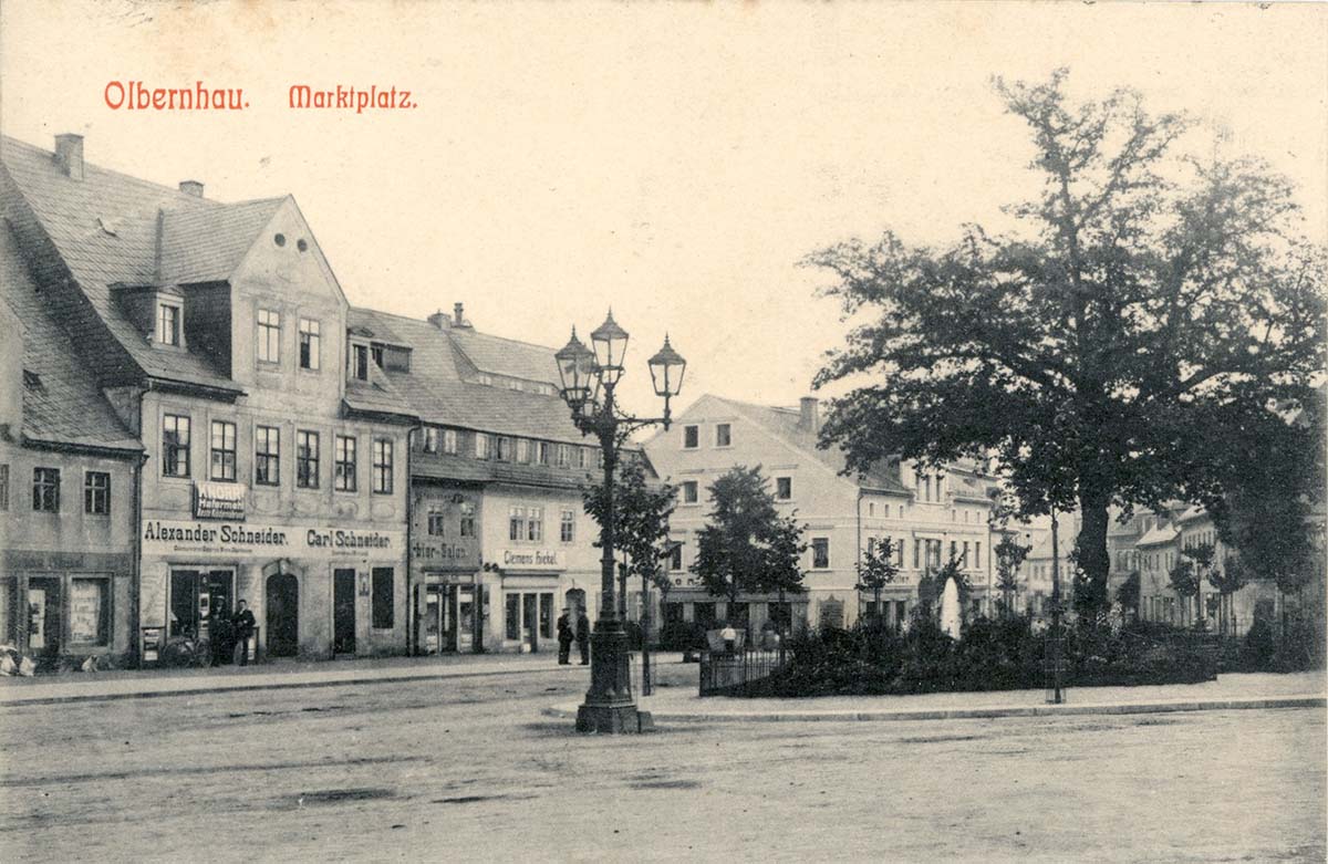 Olbernhau. Marktplatz, 1910