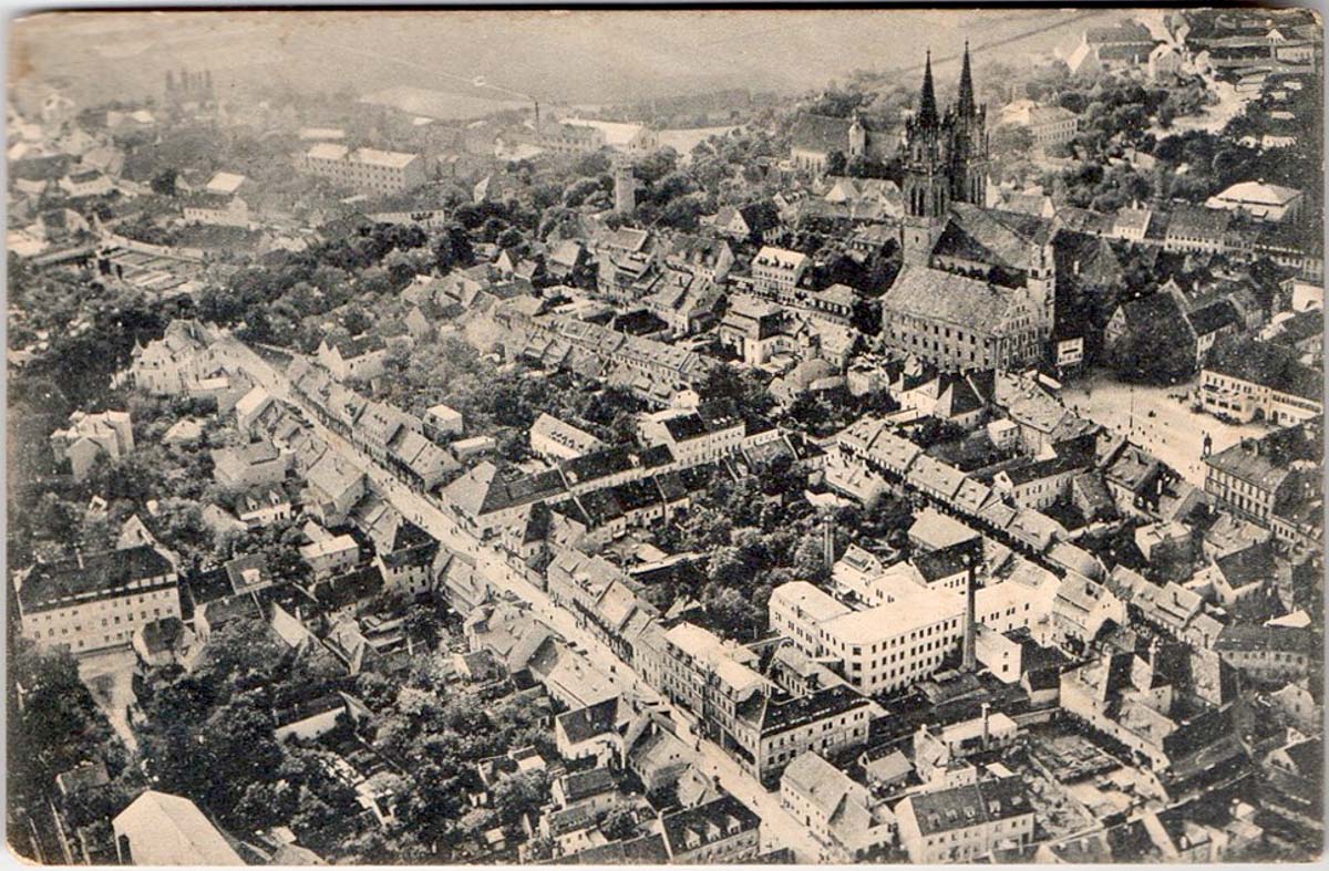 Blick auf Oschatz, 1910