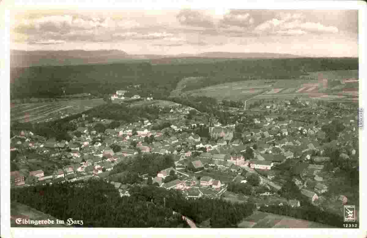Oberharz am Brocken. Elbingerode, Luftbild, 1932