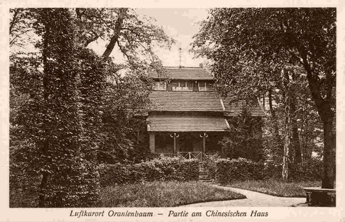 Oranienbaum-Wörlitz. Wörlitzer Park - Chinesischen Haus, 1926