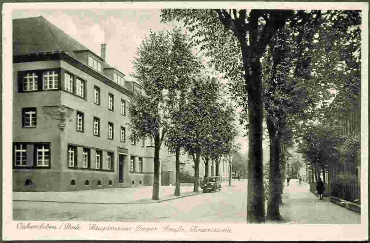 Oschersleben (Bode). Panorama von stadtstraße, 1943