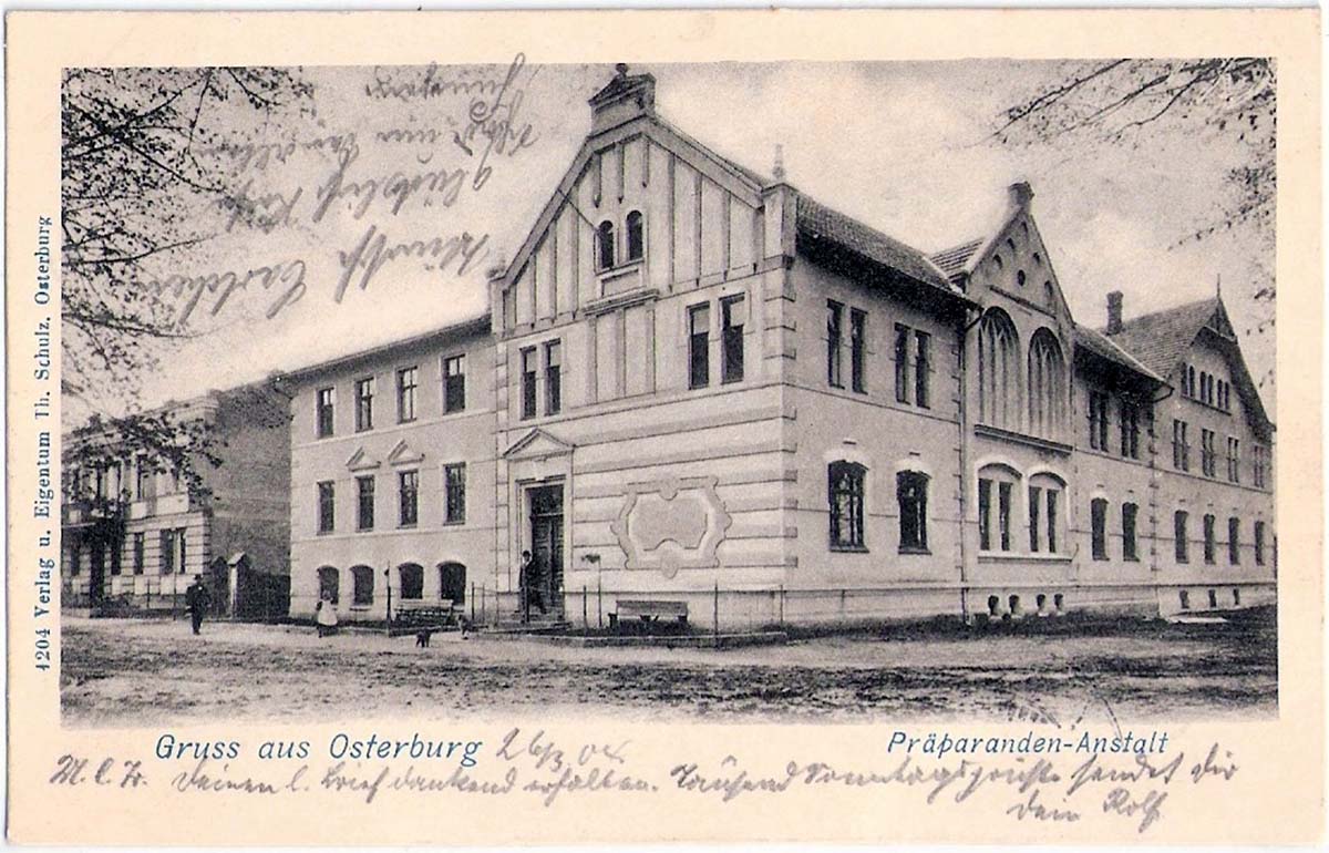 Osterburg (Altmark). Präparanden Anstalt, 1904