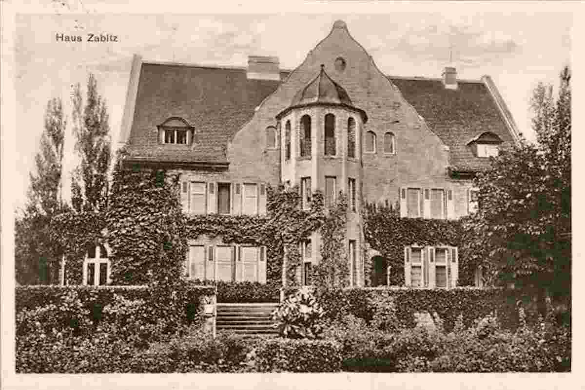 Osternienburger Land. Zabitz - Schloß-Herrenhaus, 1927