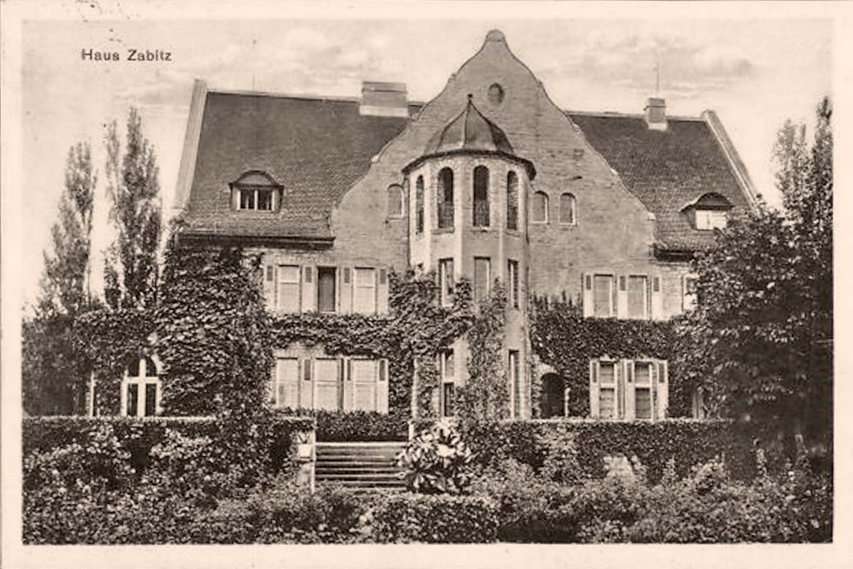 Osternienburger Land. Zabitz - Schloß-Herrenhaus, 1927