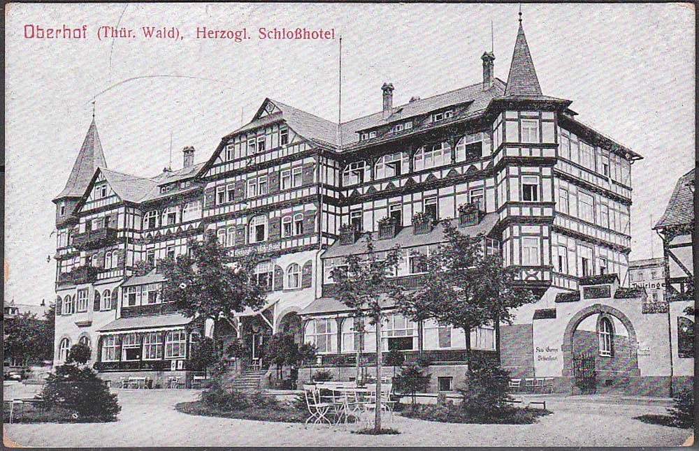 Oberhof. Herzoglichen Schloßhotel, 1912