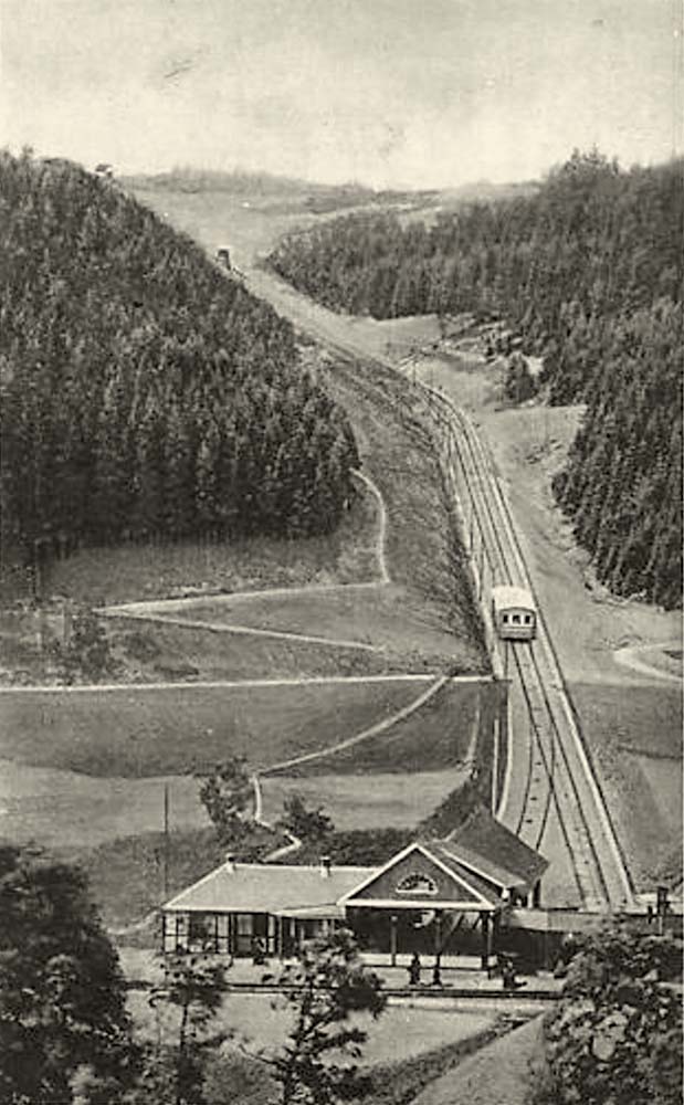 Oberweißbach. Bergbahn Lichtenhain-Oberweissbach, 1927
